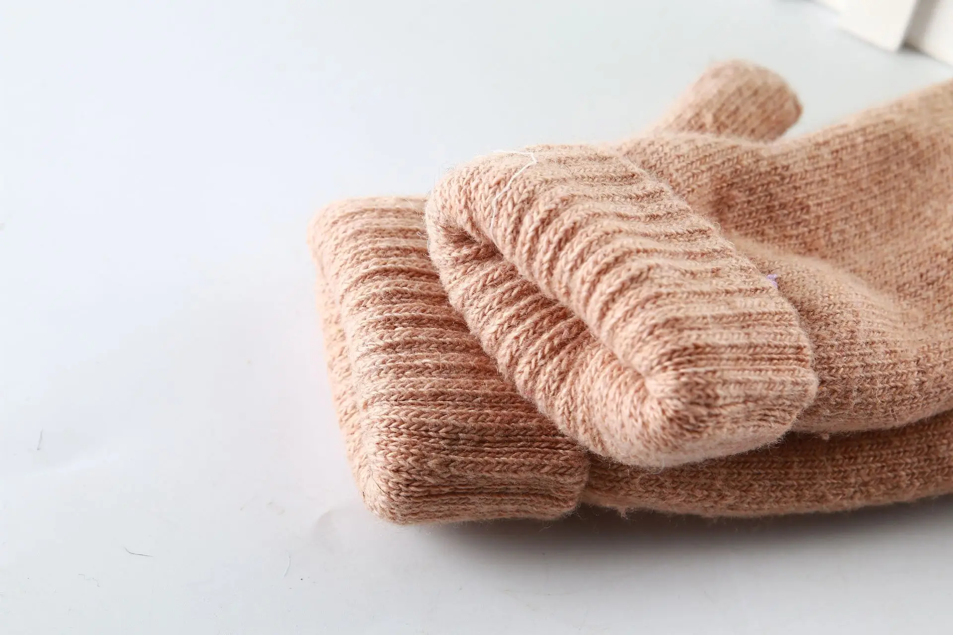 

Winter unisex thickened double layer plus fleece rabbit fur gloves outdoor riding gloves extra thick windproof warm gloves
