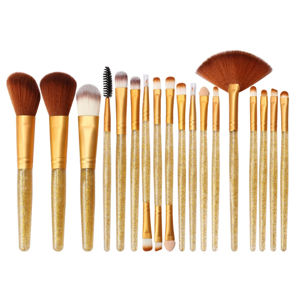 18 шт. блестящие косметические принадлежности с пластиковой ручкой | Красота и