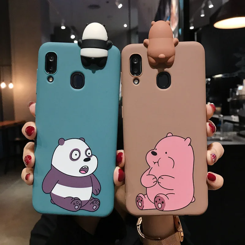 

For Oppo A15 A12 A53 A52 Case Soft Silicone Cute Cartoon Panda Phone Cases For Oppo F9 F11 A91 A93 Cover Funda