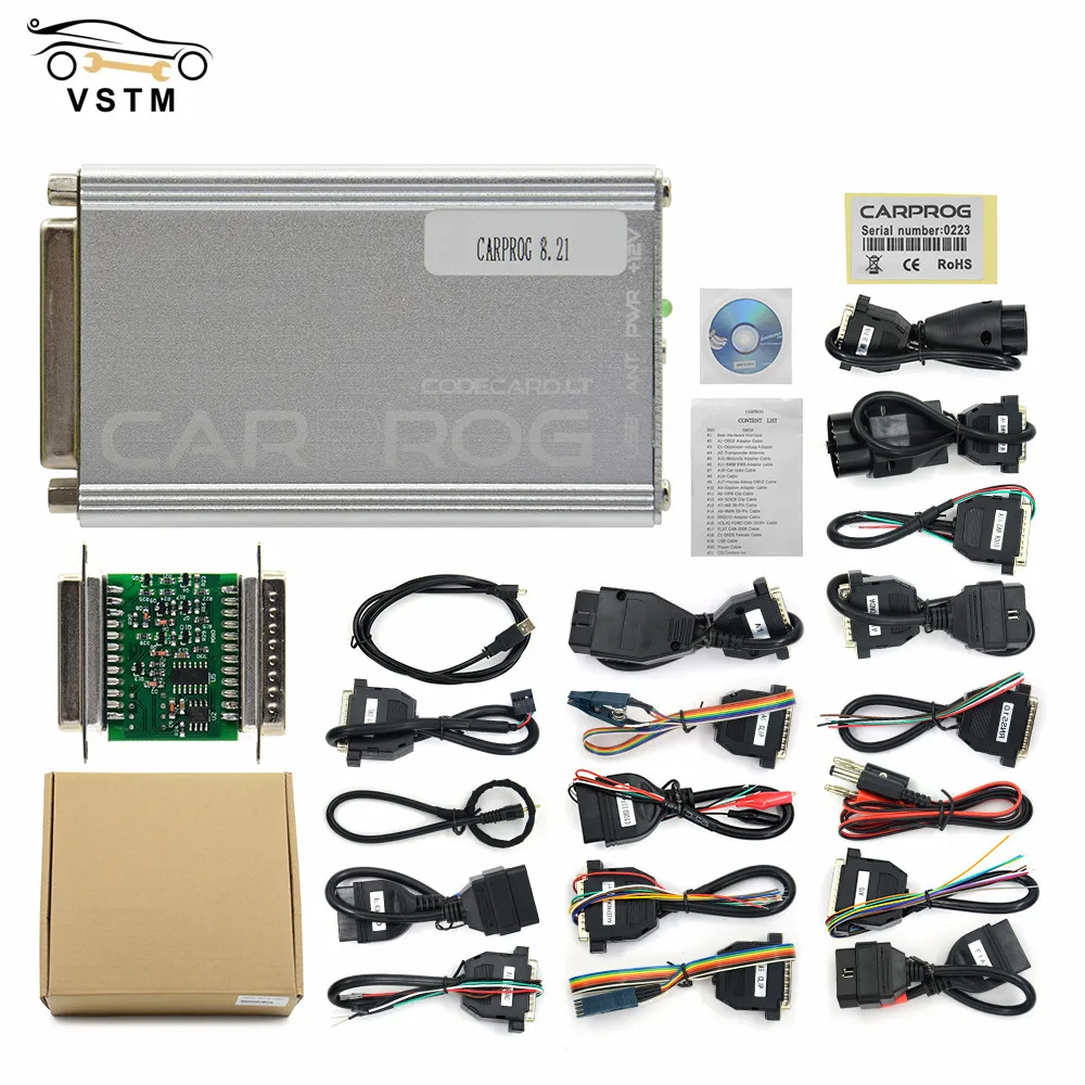 

Full Adapters Carprog V10.93 V10.05 V8.21 CarProg Online Programmer For Airbag/Radio/Dash/IMMO/ECU Auto Repair ECU Chip Tuning