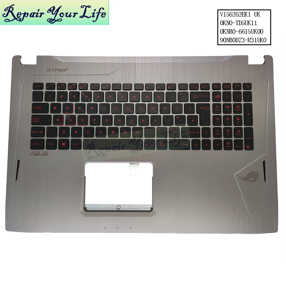 Подсветка клавиатуры для ноутбуков Asus GL702 ROG Strix GL702VS GL702VM GL702VI 13N1-32A0511 13NB0FV1AP0201 -