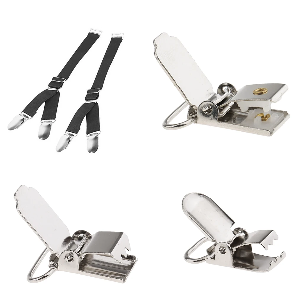 

20pcs 28mm Webbing Hook Pacifier Suspender Clip For Craft Silver DIY Holder