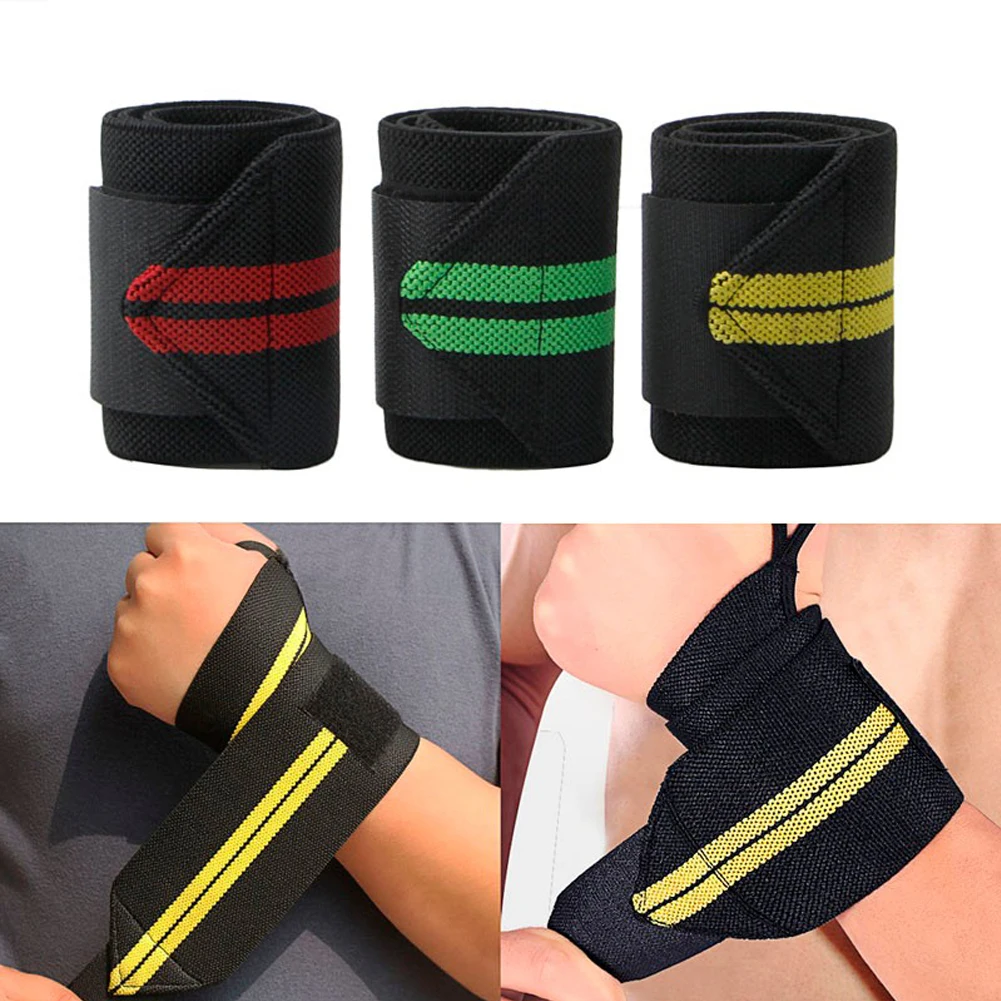 High quality 1 piece Weight Lifting Strap Fitness Gym Sport Wrist Wrap Bandage Hand Support Wristband dropshipping wholesale | Спорт и