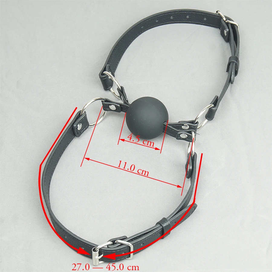 БДСМ игрушки двойной прочный ремень силиконовый кляп мяч ограничитель бондаж