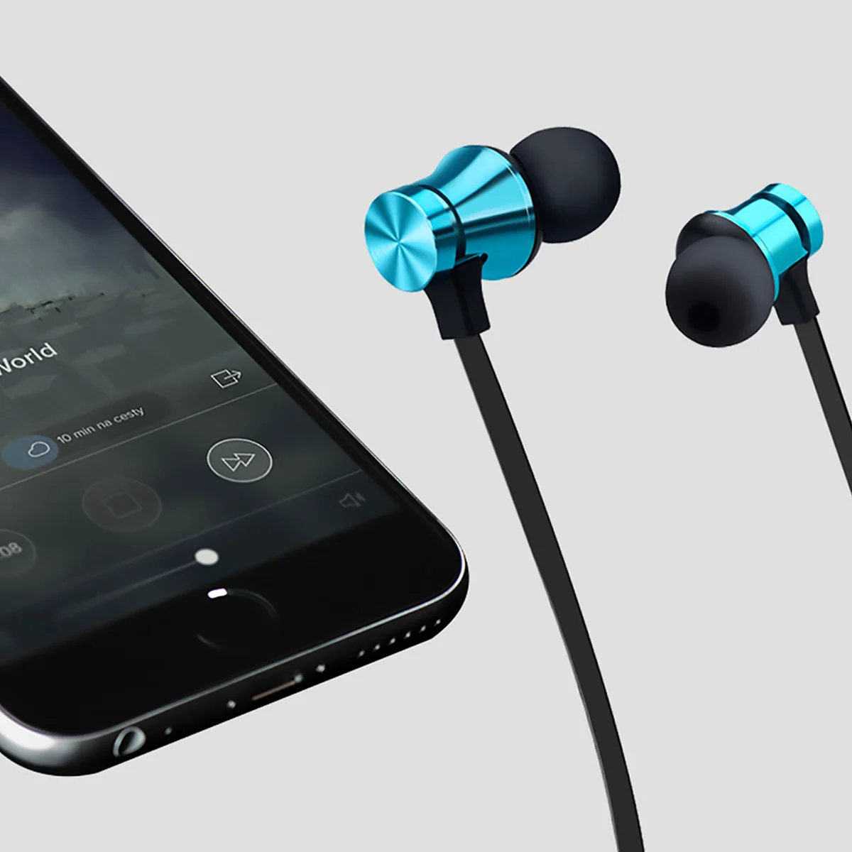 Магнитные беспроводные Bluetooth наушники водонепроницаемые спортивные наушники беспроводные стерео наушники-вкладыши с микрофоном для IPhone Xiaomi