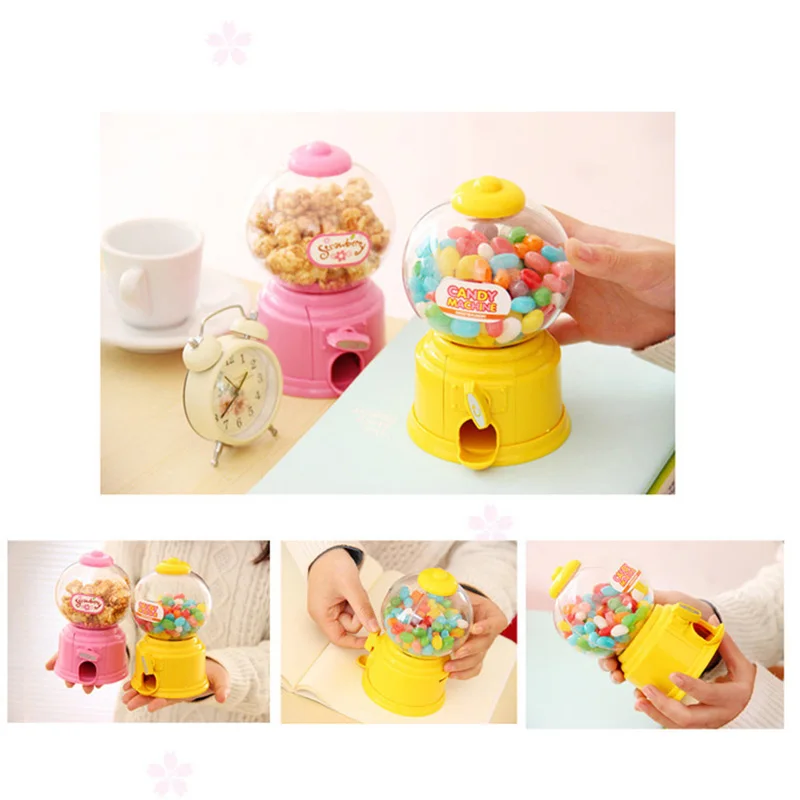 Милые сладости мини машина для конфет Диспенсер из пузырьков монетница детская