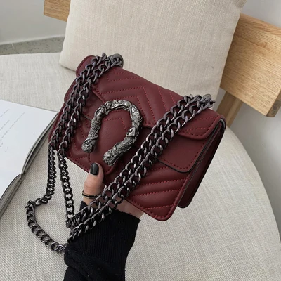 wine red DORANMI полосатые сумки с клапаном для женщин кожаная сумка через плечо Женская Роскошная брендовая дизайнерская сумка через плечо Bolso CBB322 - Цвет: wine red