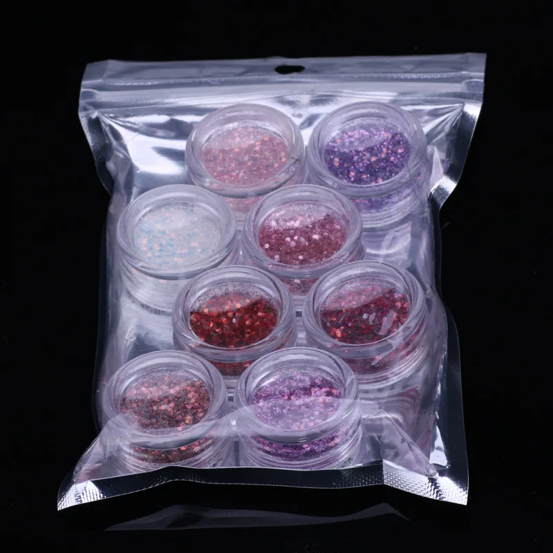 

8Box/Set Nail Glitter Sequins Shinning Mermaid(Red/Pink/White)Nail Flakes DIY Charm Nail Art Glitter Holographic Nail Glitter&*&