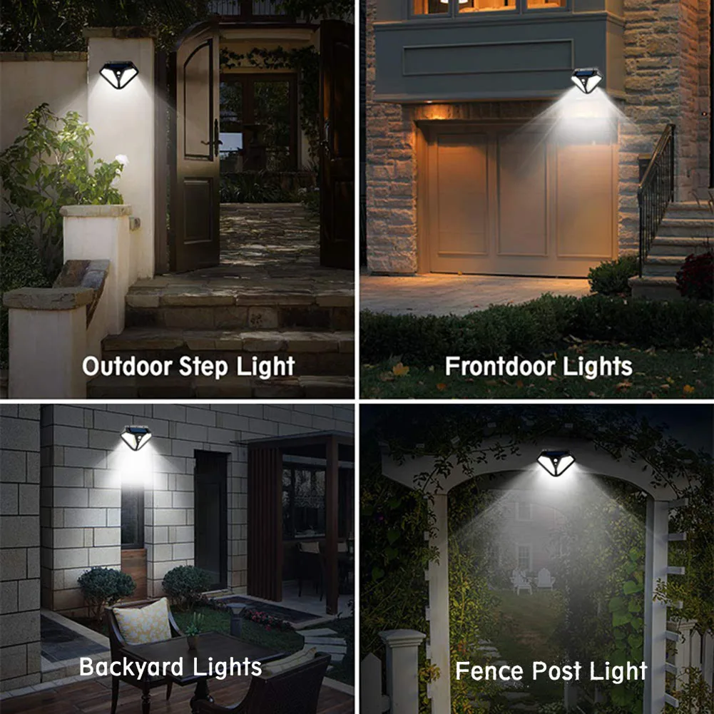 

50COB 3 Modes 1500lm PIR Motion Sensor Solar Powered Light Waterproof Outdoor Garden Street Wall Decoration Lamp