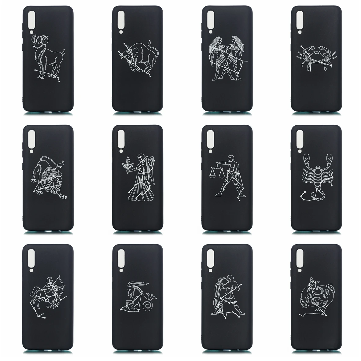 12 constellations Case For Samsung Galaxy A70 Soft TPU Silicone Phone Cover Shells A 70 Back Cases Fundas Coque Capa |