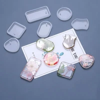 round love pendant silicone mold diy crystal epoxy resin mold keychain pendant jewelry making tools resin crafts casting mould