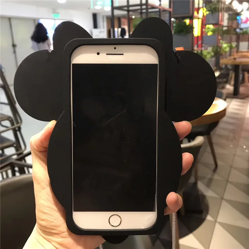 Роскошный 3D Модный милый мягкий силиконовый гелевый Чехол с большой головой