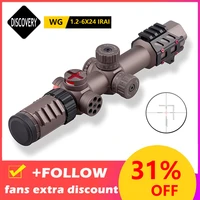 discovery optical sight wg 1 2 6x24 tactical rifle scopes collimator sights spotting scope for rifle hunting airsoft accessories