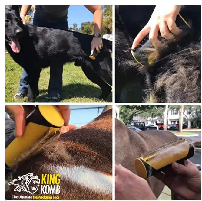 Самоочищающаяся щетка Kingkomb с 3 лезвиями расческа для собак кошек