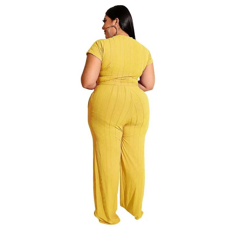 4XL 5XL плюс размер женский костюм комплект из 2 предметов сексуальные женские топы с коротким рукавом брючные костюмы повседневные Модные брюки наряды Большие размеры 3XL