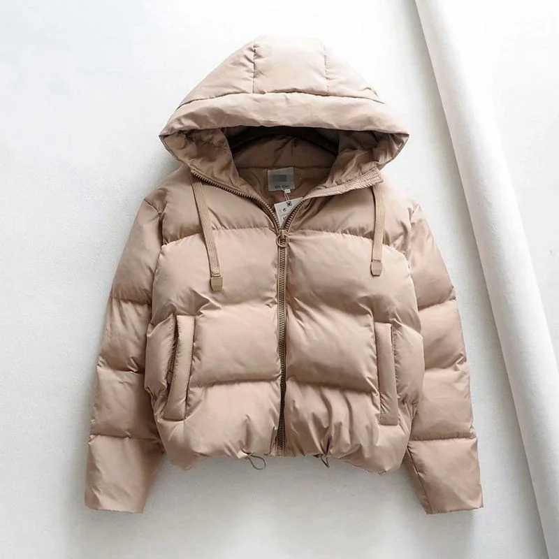 

Cotton Padded Jacket Winter Hooded Parkas Woman Warm Down Jacket Large Size Woman Coat Thicken Women Casual Women Puffer Jacket