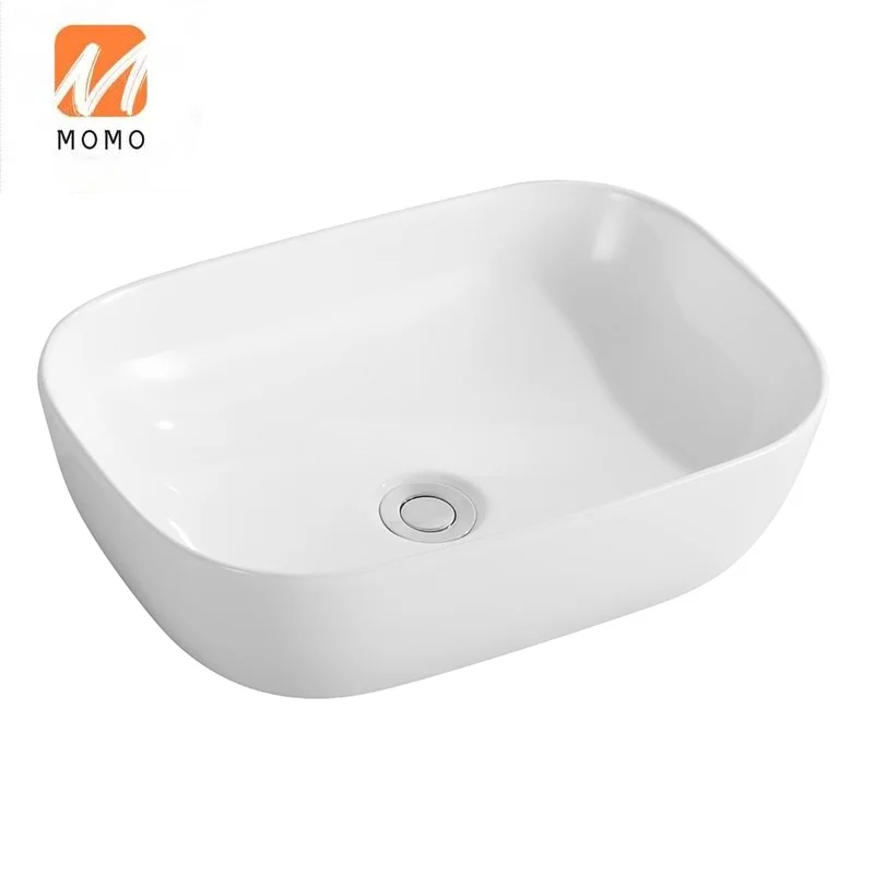

Luxury Oval White Ceramic Solid Surface Wash Basin Bathroom Sink For Sanitary Ware