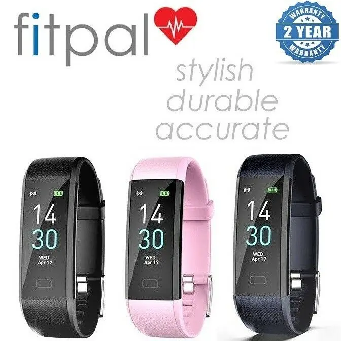 

FITNESS TRACKER FITBIT STYLE SMART WATCH BAND STEP COUNTER HEART RATE ACTIVITY