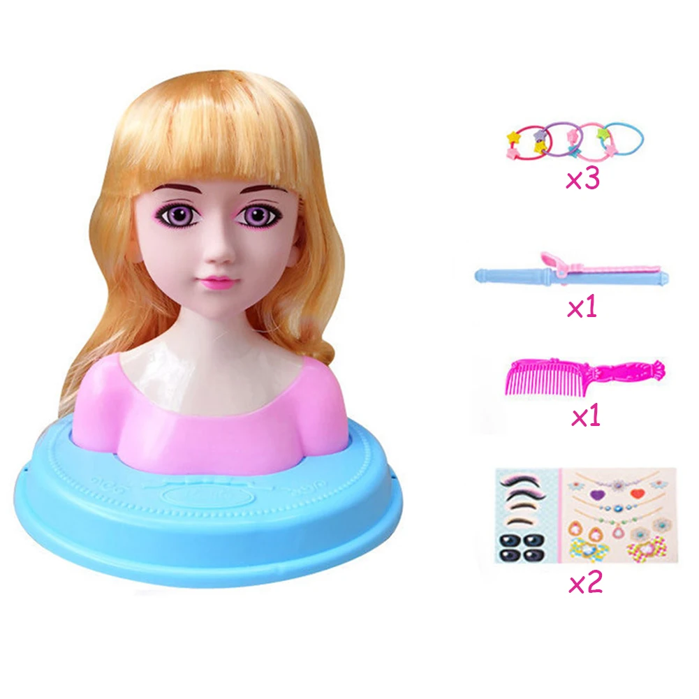 Детские куклы расческа для макияжа искусственные волосы муляж игры принцессы