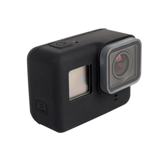 Black Мягкий силиконовый защитный чехол для GoPro Hero 7 6 5 Black Sports Cam Mount case для Go Pro Hero 5 6 Аксессуары для экшн-камеры - Цвет: Black