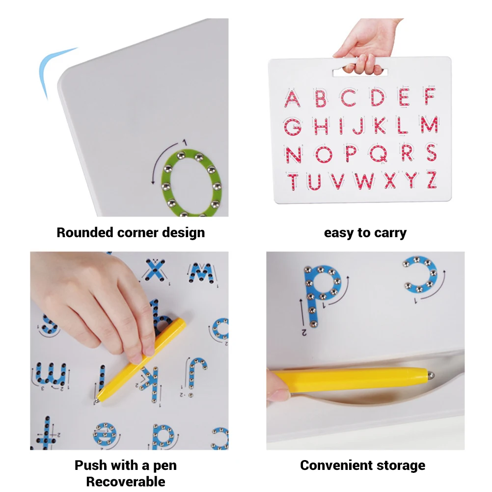 Двусторонняя магнитная доска для рисования с английским алфавитом детская