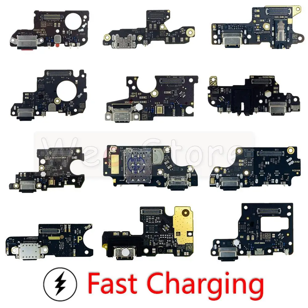 

Original USB Fast Charging Sub board Dock Flex Cable For Xiaomi Mi 8 9 10 8SE 9SE A2 A3 F1 F2 Mix Max 2 3 M3 Lite Pro Parts