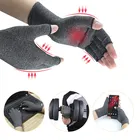 1 пара компрессионных магнитных спортивных артритовых суставов, облегчение боли в руке, запястье, большой палец, поддержка, защита, перчатки с открытыми пальцами