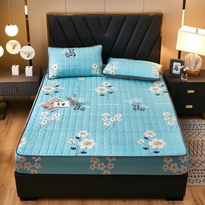 DIMI Mattress Pad For Bed Anti-mite Twin Bed Mattress Cover 100% Polyester Mattress Cover Fabric Quilted Protector Thicken King