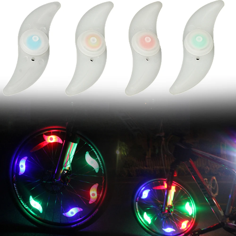 

Водонепроницаемый светодиодный фсветильник для велосипедных колес, легкая в установке сигнальная ламсветильник безопасности велосипеда ...