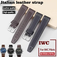 genuine leather strap 20mm 21mm replacement watch band suitable for iwc pilot mark xviii iw327004377714 watch belt bracelet