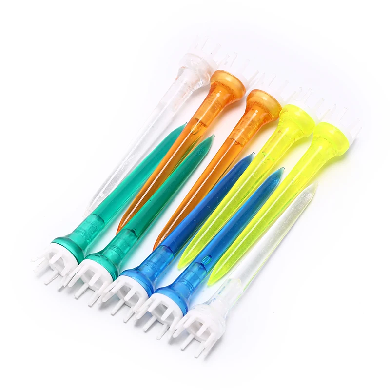 

10 шт. Пластик Материал мяча в гольфе Прозрачная Футболка Корона мяча в гольфе аксессуары смешанный ColorUpgrade ломкое