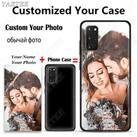 custom diy phone case for samsung galaxy s10 s20 fe note 20 ultra s8 s9 s10 lite s20 s10e note 8 9 10 plus cover name photo case