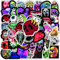 103050pcs colorful cool horror skull graffiti stickers aesthetic motorcycle skateboard waterproof decal sticker packs kid toy