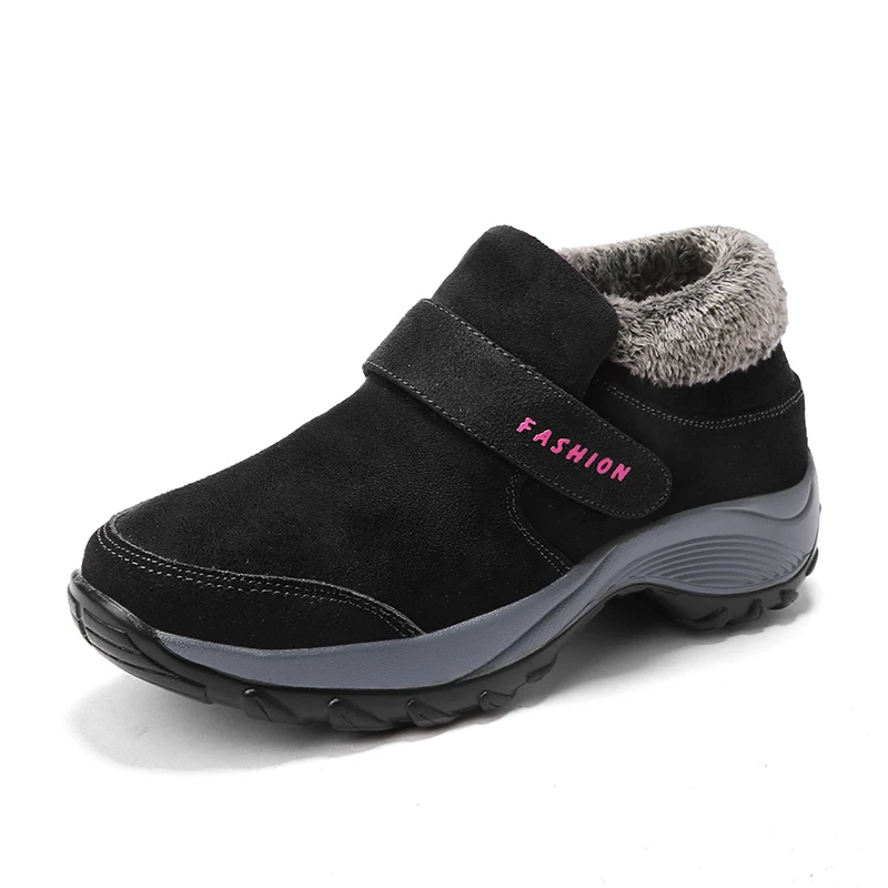 

Women's Shoes Short Plush Warm Snow Boots Running Shoe New Winter Plush Women Sport Shoes Outdoor Brand Light Overshoes Sneakers