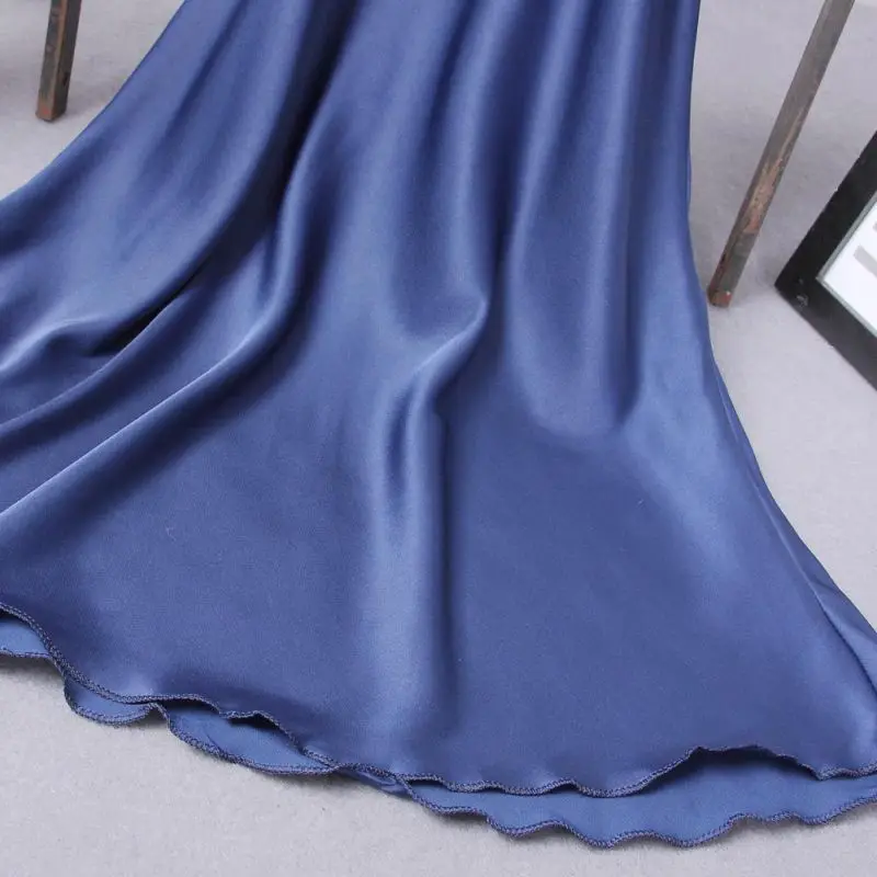 Сексуальное женское нижнее белье шелковое платье ночная сорочка на бретельках с