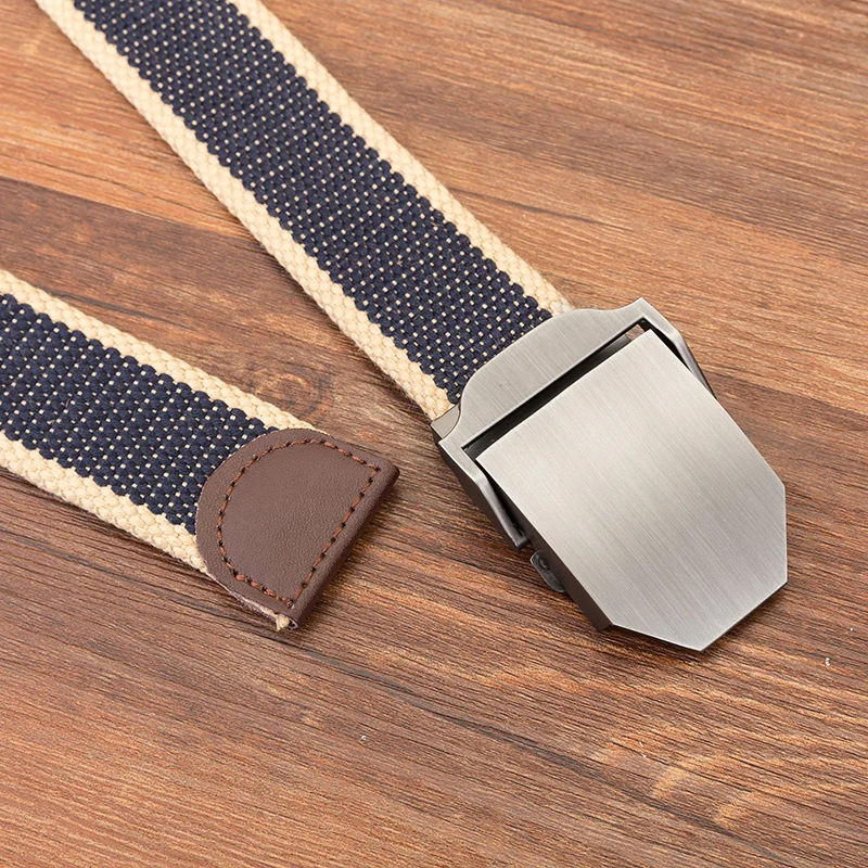 Ремень брезентовый мужской тактический пояс с автоматической пряжкой для