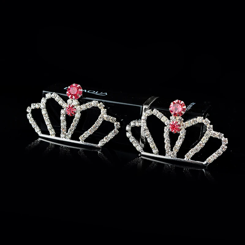 1p sparking кристаллический аксессуар с короной со стразами украшения плоской задней