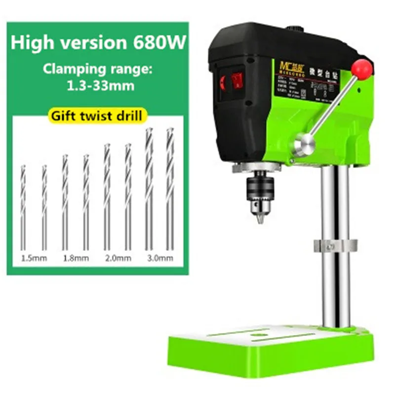 Сверлильный пресс 220 В 680 Вт Электрический фрезерный станок с переменной