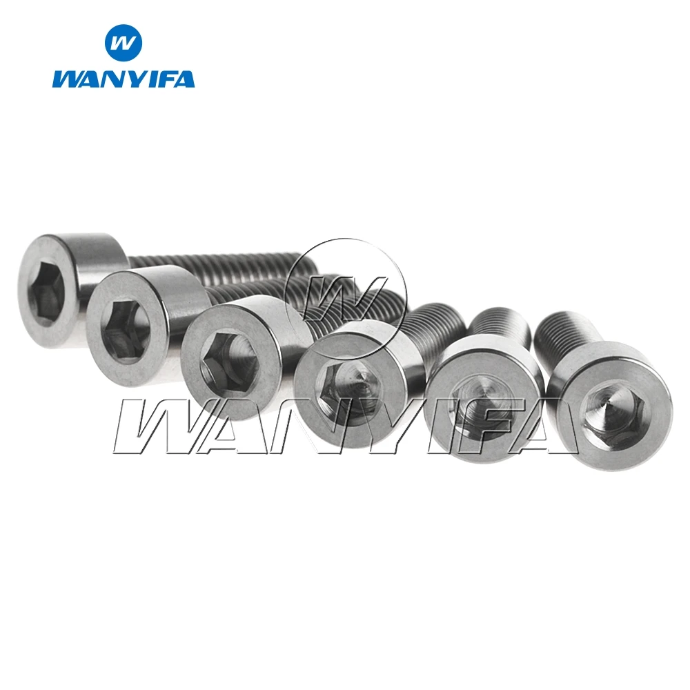 Болты для велосипеда с шестигранной головкой waniifa Ti из титана M5 x18mm 5 шт./лот