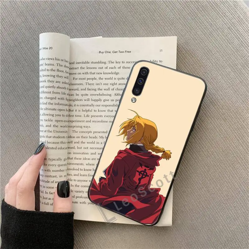 

Anime Fullmetal Alchemist Phone Case For Samsung A20 A30 30s A40 A7 2018 J2 J7 prime J4 Plus S5 Note 9 10 Plus
