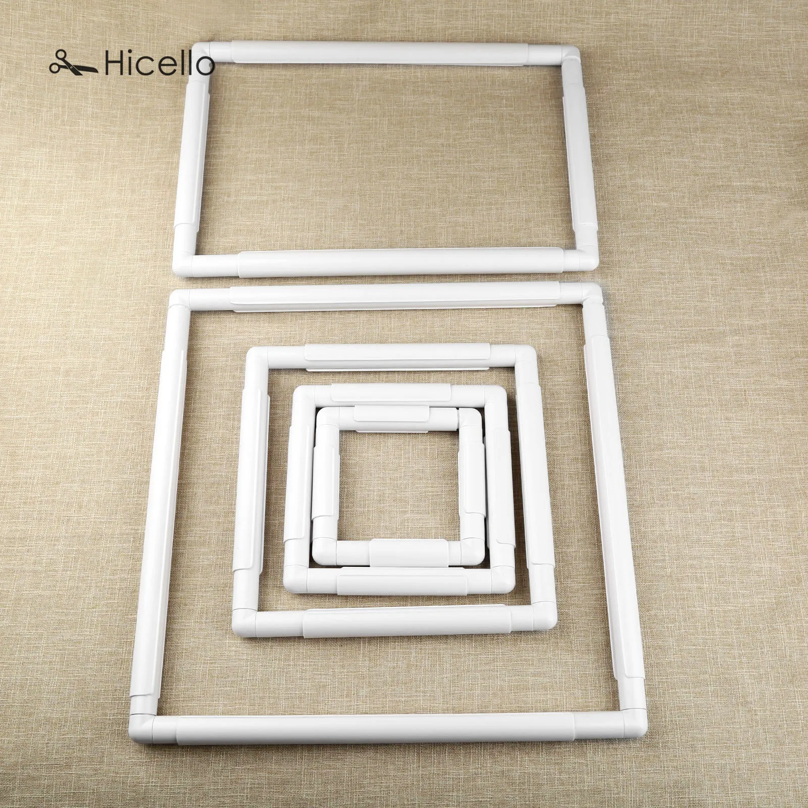 1pc Embroidery Plastic Frame Hoop Cross Stitch Handhold Square White Sewing Craft DIY Tool Professional quilting sewing tools | Дом и сад