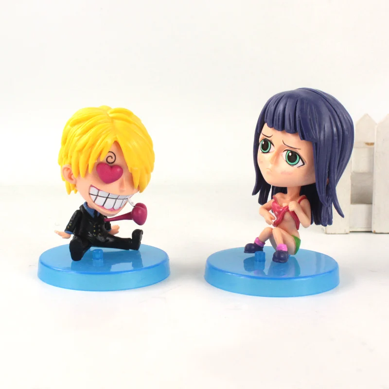 8 шт./компл. 5 10 см аниме фигурки соломенная шляпа пират Q Ver. Luffy Ace Sabo Nami Robin Zoro Sanji
