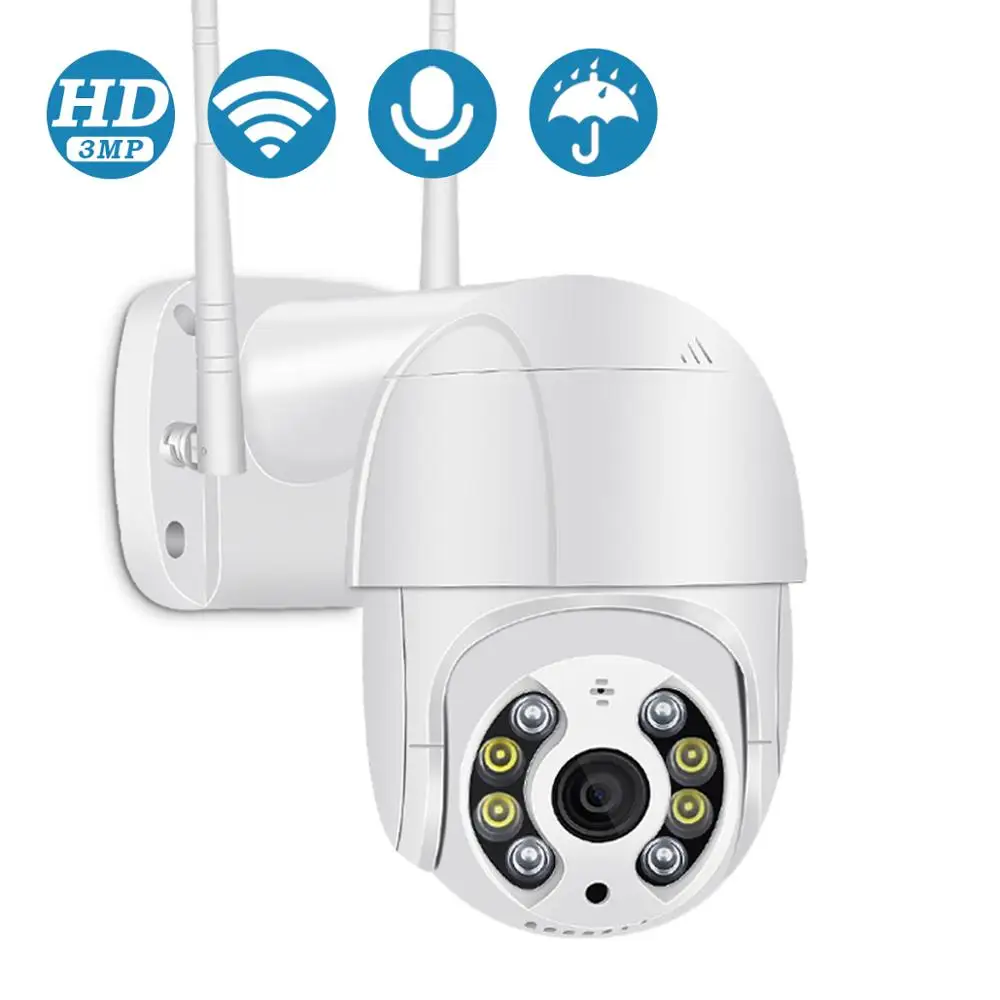 

BESDER 3MP Mini WiFi Camera Motion Voice Alert Human Detection Outdoor IP Camera Audio IR Night Vision Video Surveillance ONVIF