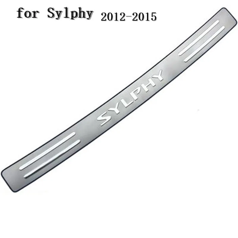 

Car styling for Nissan Sylphy 2009-2018 Car accessories stainless steel Rear Bumper Protector Sill Trunk Tread Plate Trim