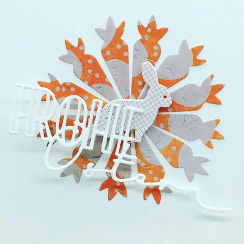 Морковь металла резки штампы Трафаретный Скрапбукинг DIY штамп для альбомов