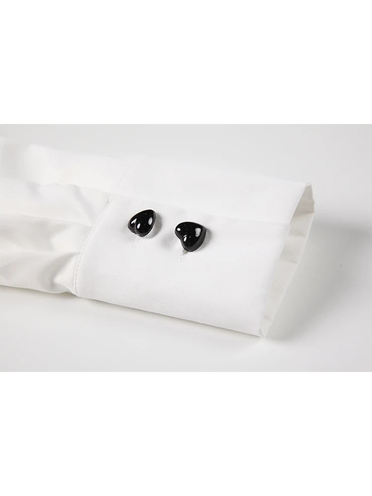 Рубашка-поло женская с длинным рукавом модная винтажная однобортная уличная