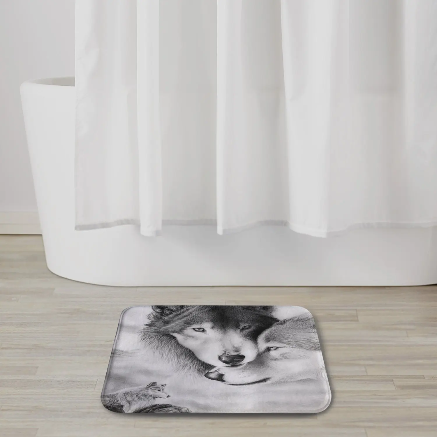 QIYI слон лев шаблон противоскользящие пены памяти коврики для ванной комнаты