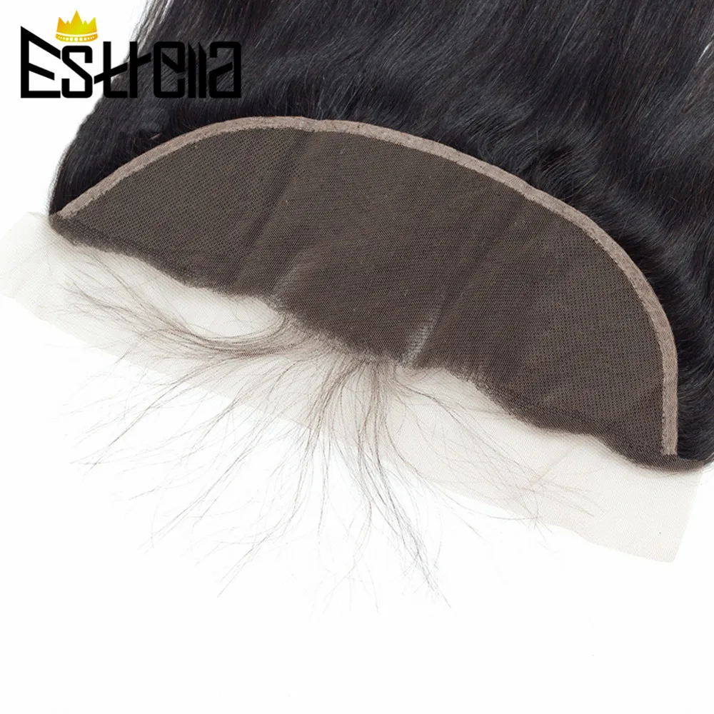 

Brazilian Bundles With Frontal Straight Hair 13x4 Lace Frontal Closure with Remy Human Hair 2 Bundles With Pre-Plucked Frontal