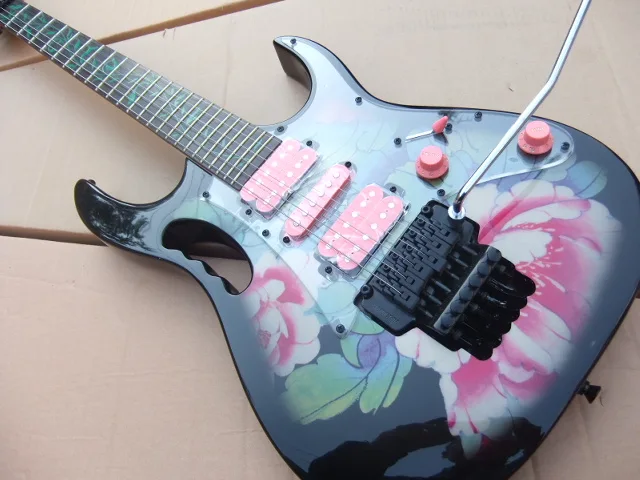 Оптовая продажа модель электрической гитары Jemseries с 3 звукоснимателями Абалон