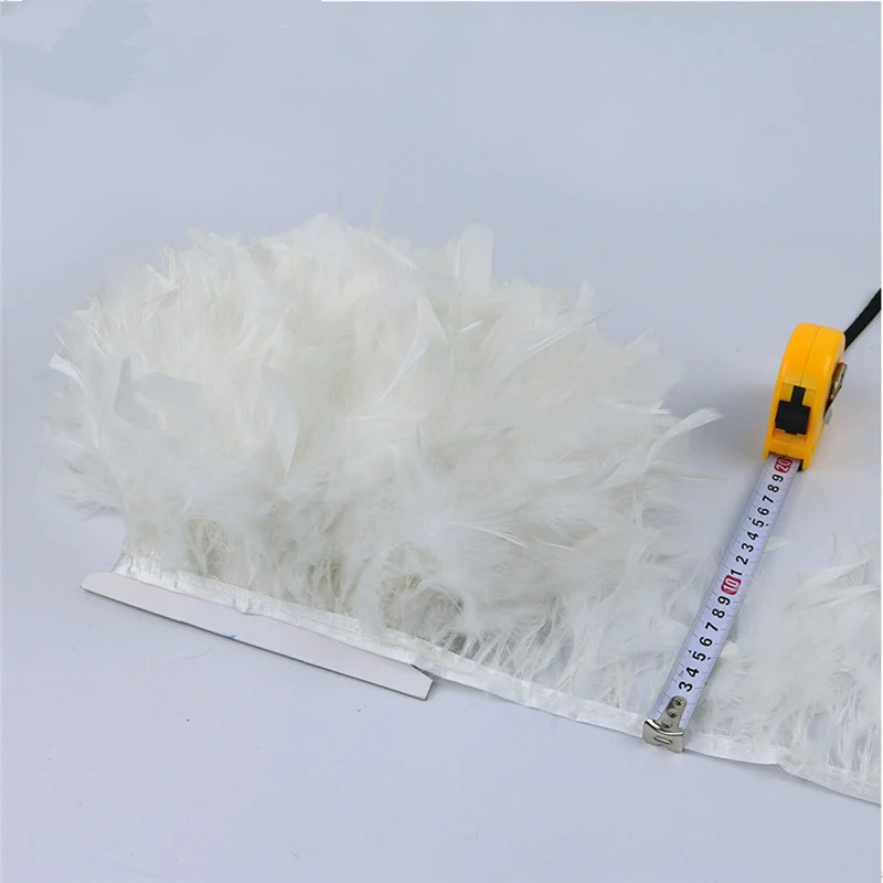 Продажа 2 метра пушистые Красивые турецкие перьевые s ленты бахрома 4 6 дюймов